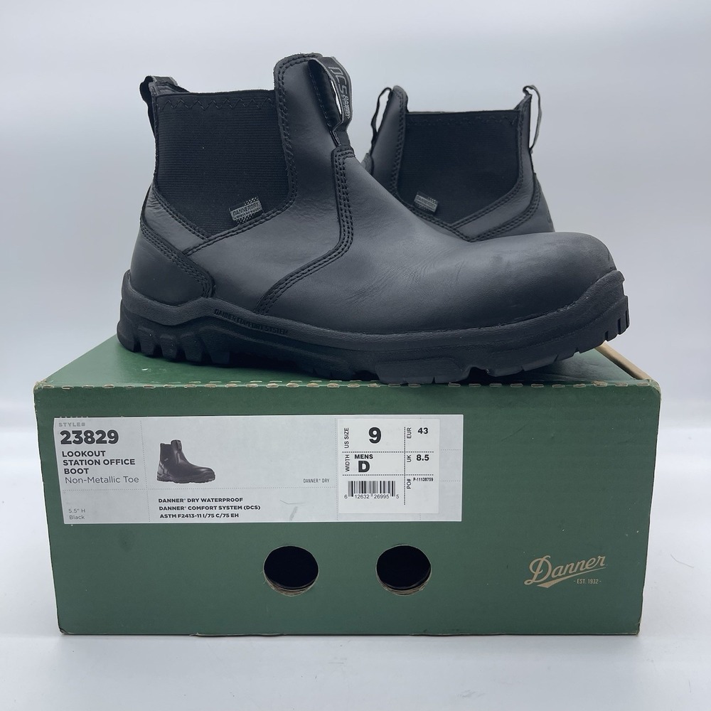 Danner 23829 Lookout Station Office Mens Size 9 Composite Toe 5.5" Tactical Boot
